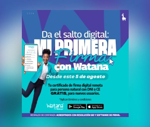 Pieza digital para el programa de formación Watana