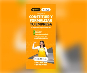 Pieza publicitaria para una campaña de formalización empresarial
